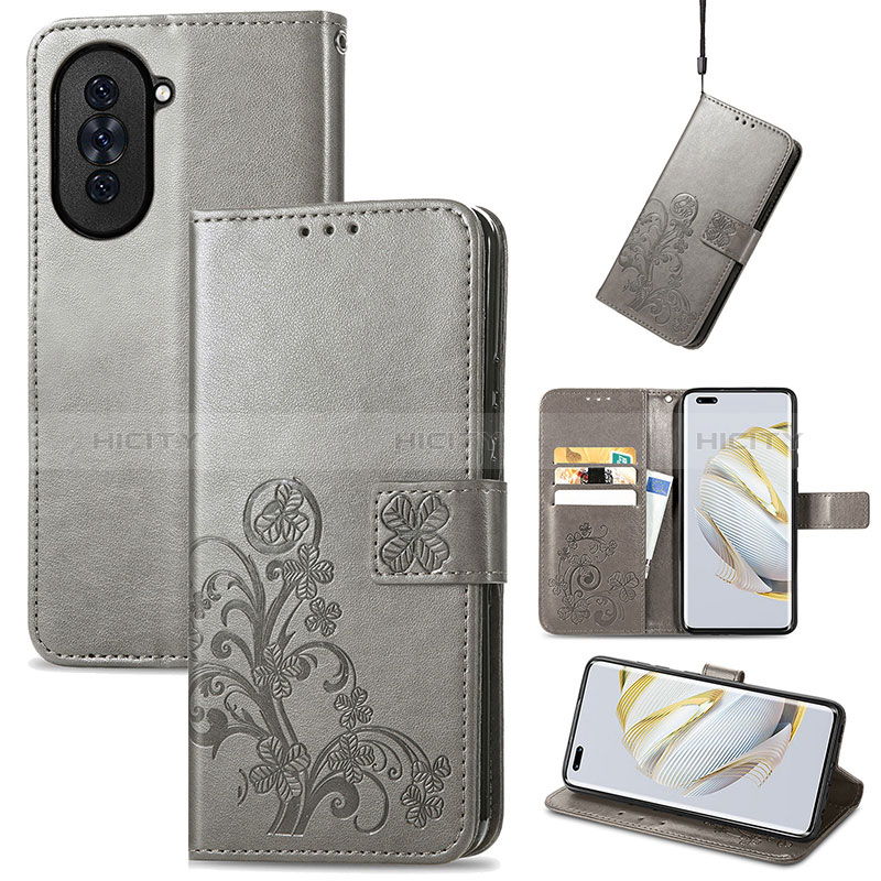 Funda de Cuero Cartera con Soporte Flores Carcasa para Huawei Nova 10 Pro