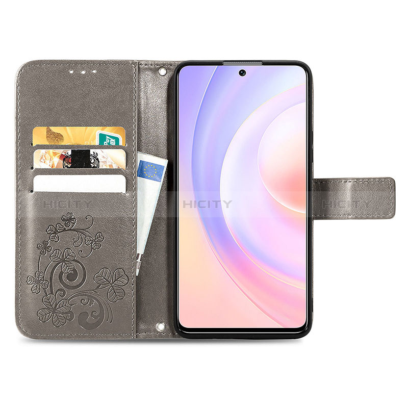 Funda de Cuero Cartera con Soporte Flores Carcasa para Huawei Nova 9 SE