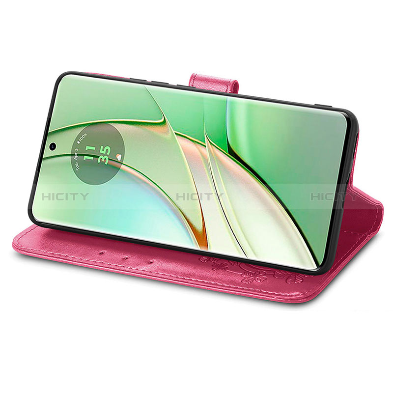 Funda de Cuero Cartera con Soporte Flores Carcasa para Motorola Moto Edge (2023) 5G