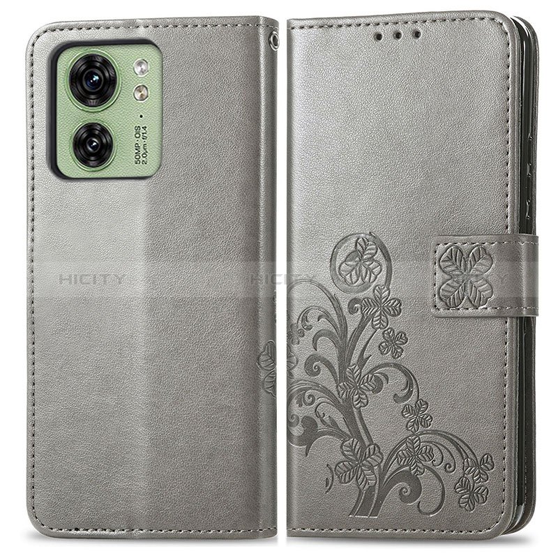 Funda de Cuero Cartera con Soporte Flores Carcasa para Motorola Moto Edge (2023) 5G