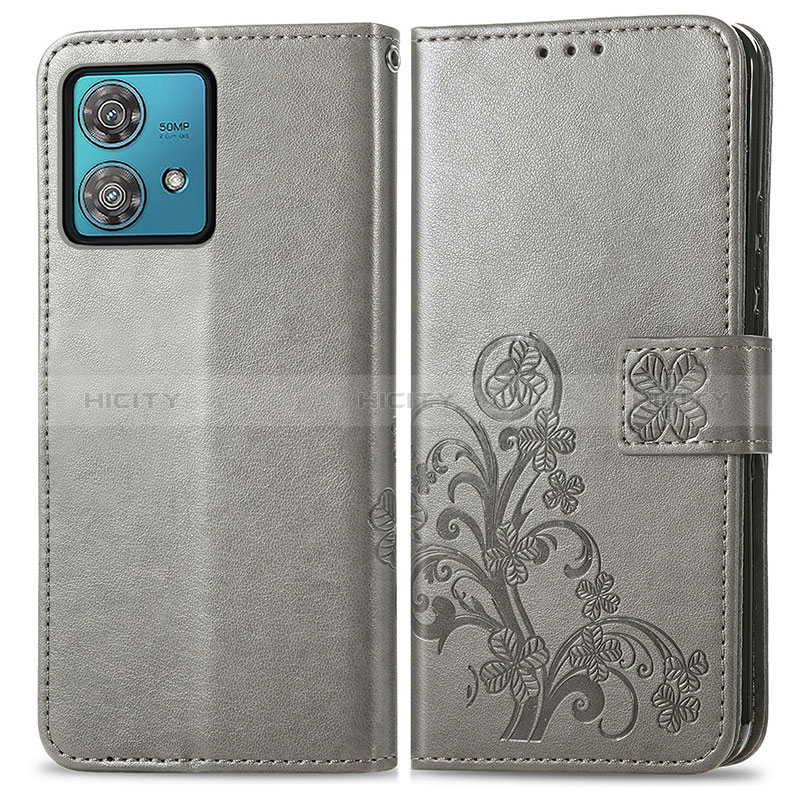 Funda de Cuero Cartera con Soporte Flores Carcasa para Motorola Moto Edge 40 Neo 5G