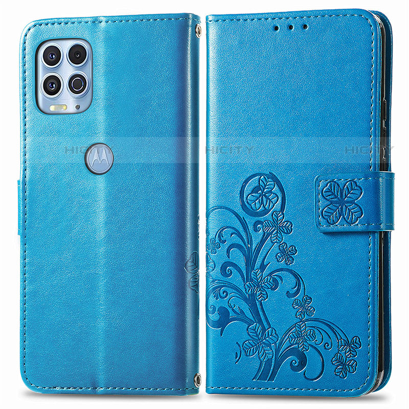 Funda de Cuero Cartera con Soporte Flores Carcasa para Motorola Moto Edge S 5G