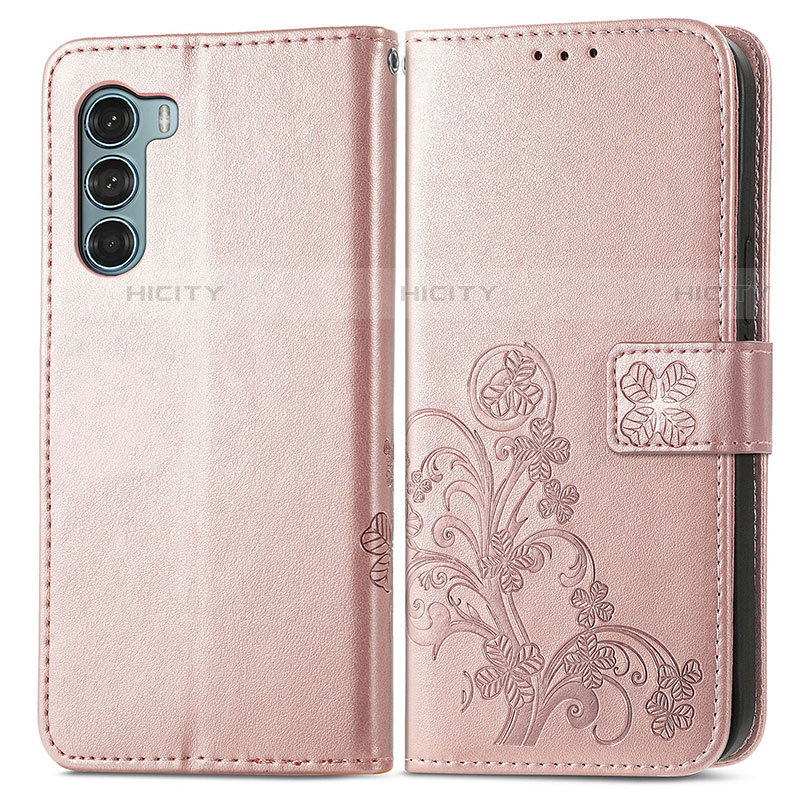 Funda de Cuero Cartera con Soporte Flores Carcasa para Motorola Moto Edge S30 5G