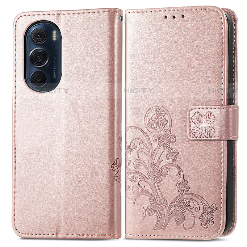 Funda de Cuero Cartera con Soporte Flores Carcasa para Motorola Moto Edge X30 5G