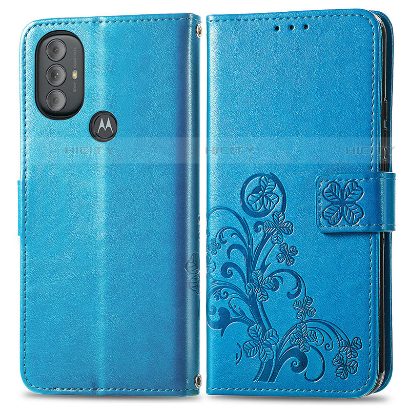 Funda de Cuero Cartera con Soporte Flores Carcasa para Motorola Moto G Play (2023)