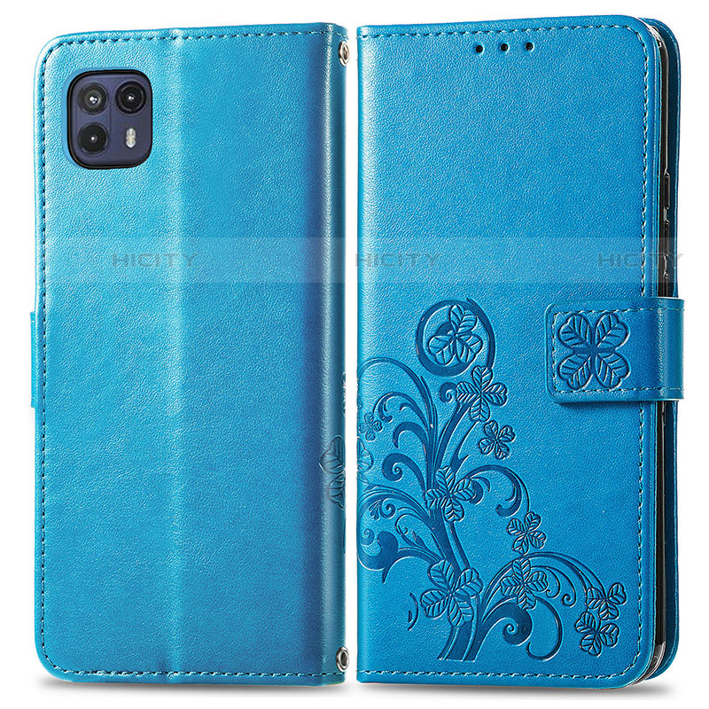 Funda de Cuero Cartera con Soporte Flores Carcasa para Motorola Moto G50 5G