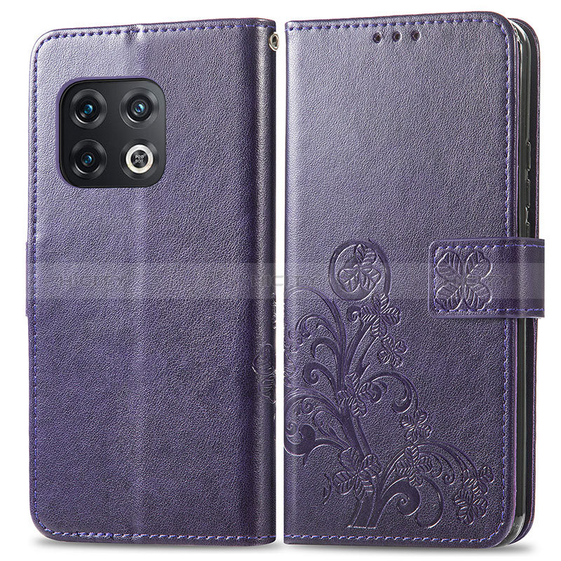 Funda de Cuero Cartera con Soporte Flores Carcasa para OnePlus 10 Pro 5G