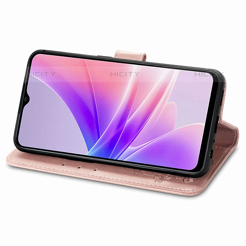 Funda de Cuero Cartera con Soporte Flores Carcasa para OnePlus Nord N300 5G