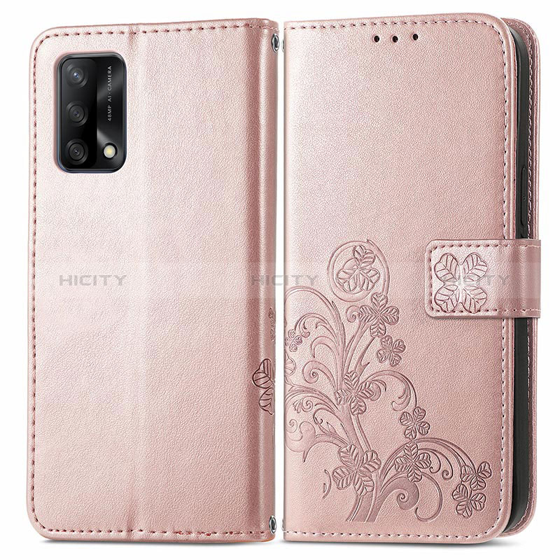 Funda de Cuero Cartera con Soporte Flores Carcasa para Oppo F19s