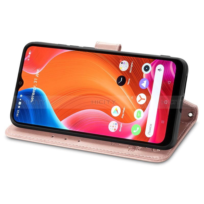 Funda de Cuero Cartera con Soporte Flores Carcasa para Realme C20