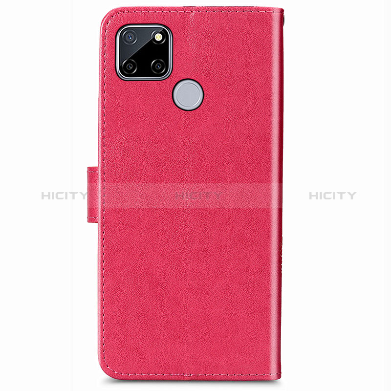 Funda de Cuero Cartera con Soporte Flores Carcasa para Realme C25