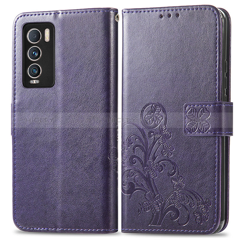 Funda de Cuero Cartera con Soporte Flores Carcasa para Realme GT Master Explorer 5G