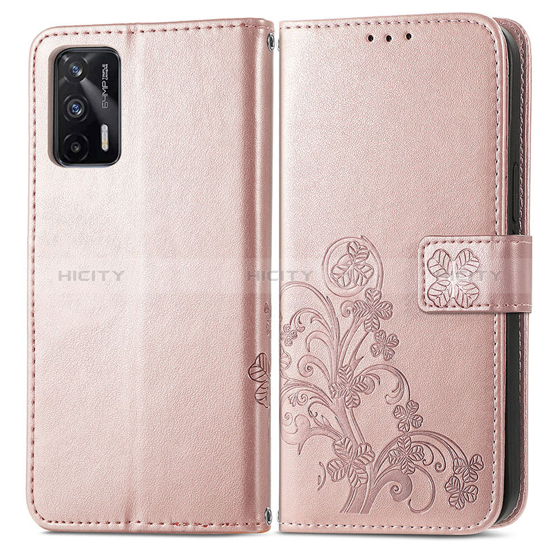 Funda de Cuero Cartera con Soporte Flores Carcasa para Realme X7 Max 5G