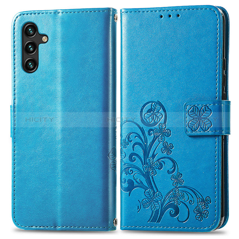 Funda de Cuero Cartera con Soporte Flores Carcasa para Samsung Galaxy A04s