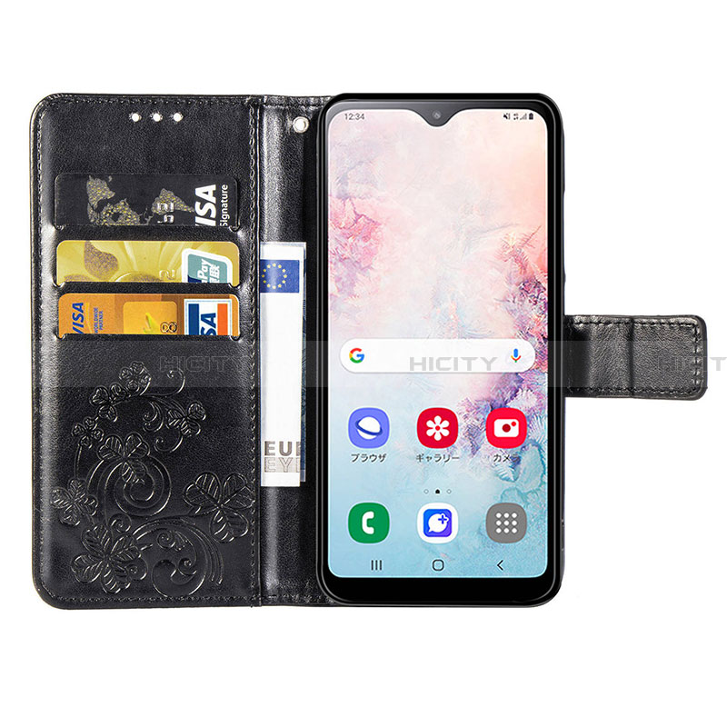 Funda de Cuero Cartera con Soporte Flores Carcasa para Samsung Galaxy A20 SC-02M SCV46