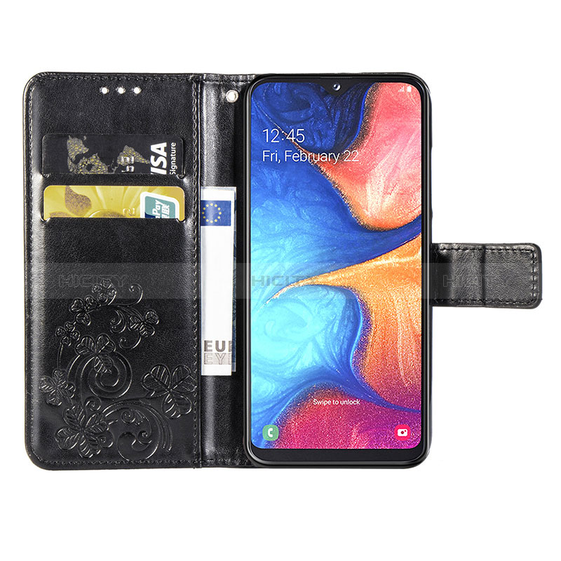 Funda de Cuero Cartera con Soporte Flores Carcasa para Samsung Galaxy A20e