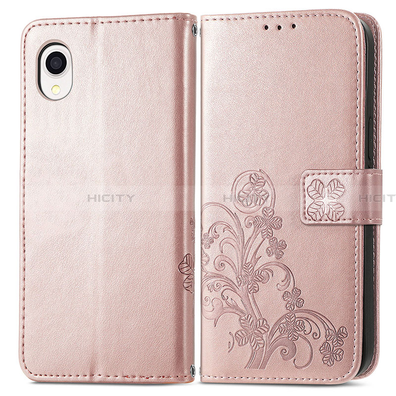 Funda de Cuero Cartera con Soporte Flores Carcasa para Samsung Galaxy A22 5G SC-56B