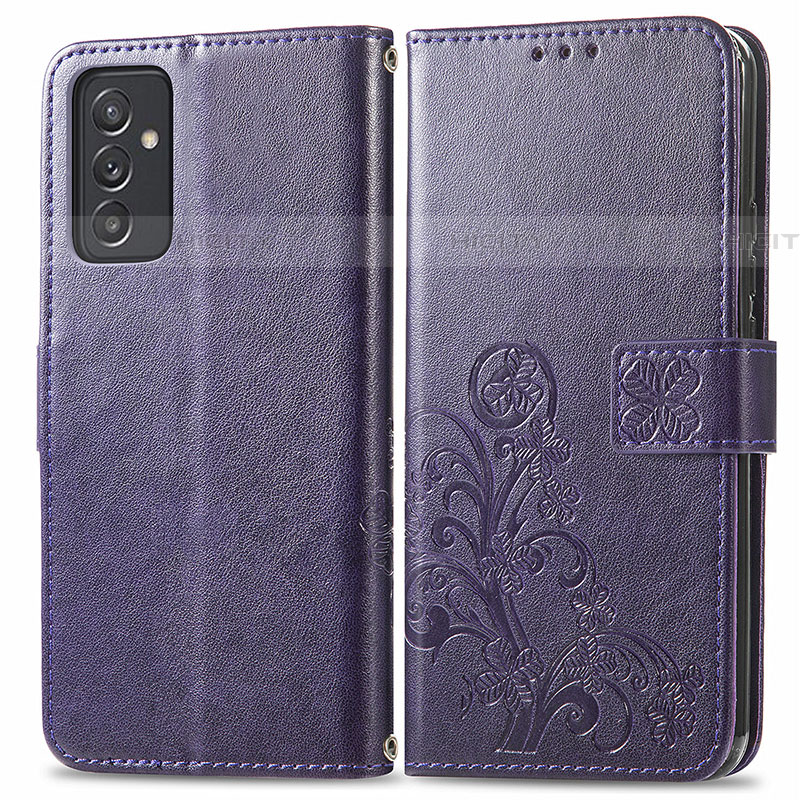 Funda de Cuero Cartera con Soporte Flores Carcasa para Samsung Galaxy A24 4G