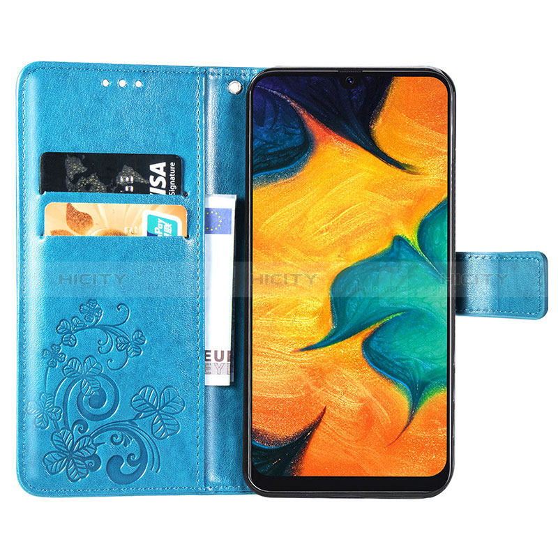 Funda de Cuero Cartera con Soporte Flores Carcasa para Samsung Galaxy A30