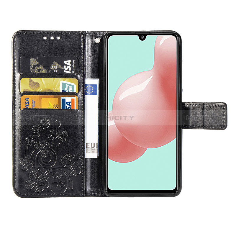 Funda de Cuero Cartera con Soporte Flores Carcasa para Samsung Galaxy A41