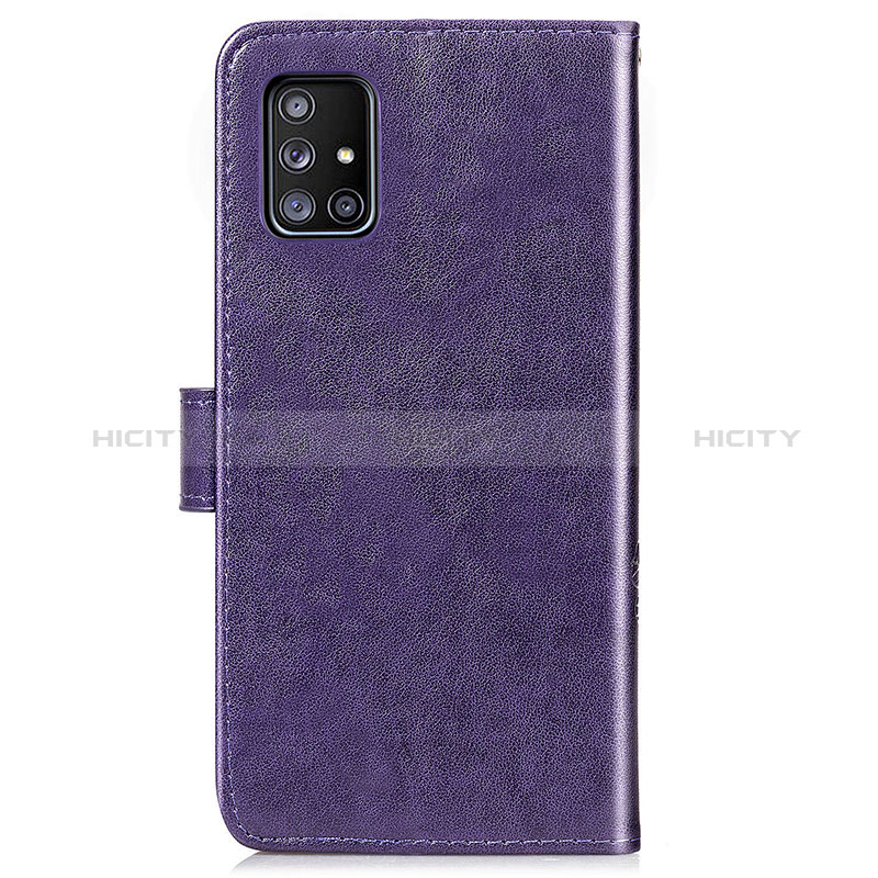 Funda de Cuero Cartera con Soporte Flores Carcasa para Samsung Galaxy A51 4G