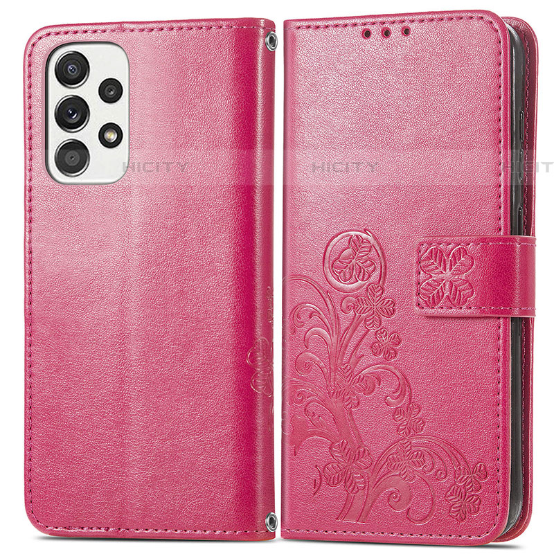 Funda de Cuero Cartera con Soporte Flores Carcasa para Samsung Galaxy A53 5G