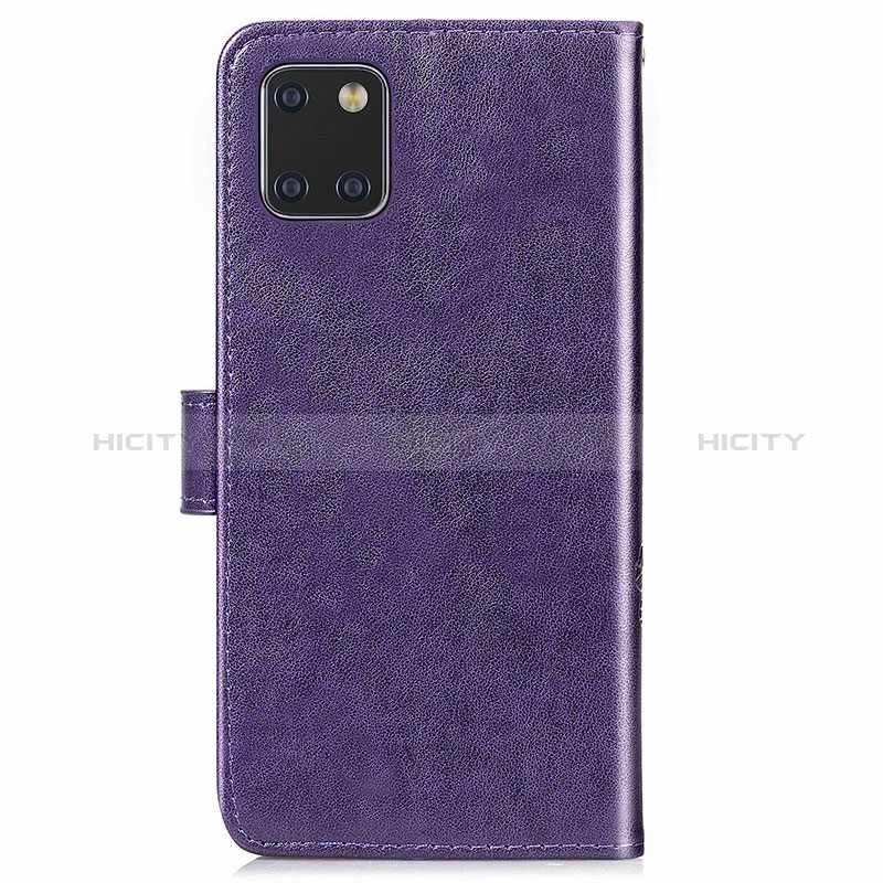 Funda de Cuero Cartera con Soporte Flores Carcasa para Samsung Galaxy A81