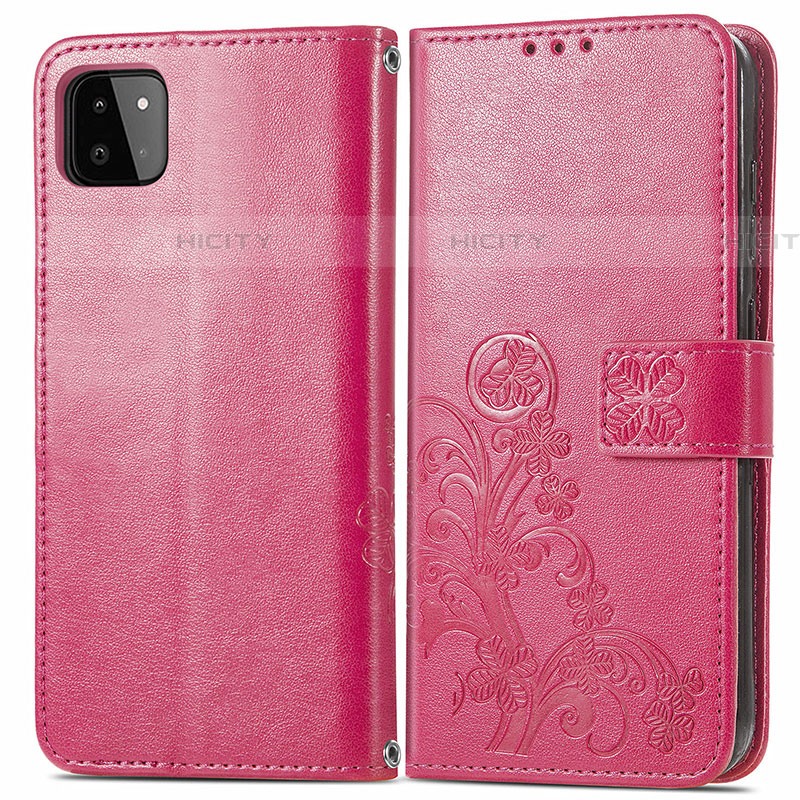 Funda de Cuero Cartera con Soporte Flores Carcasa para Samsung Galaxy F42 5G