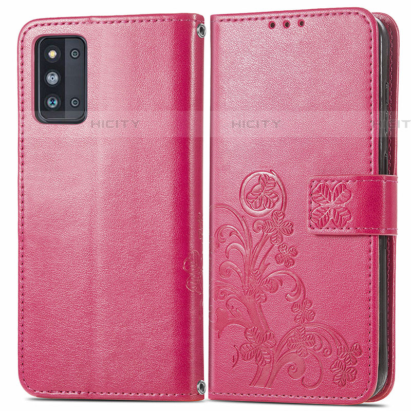 Funda de Cuero Cartera con Soporte Flores Carcasa para Samsung Galaxy F52 5G