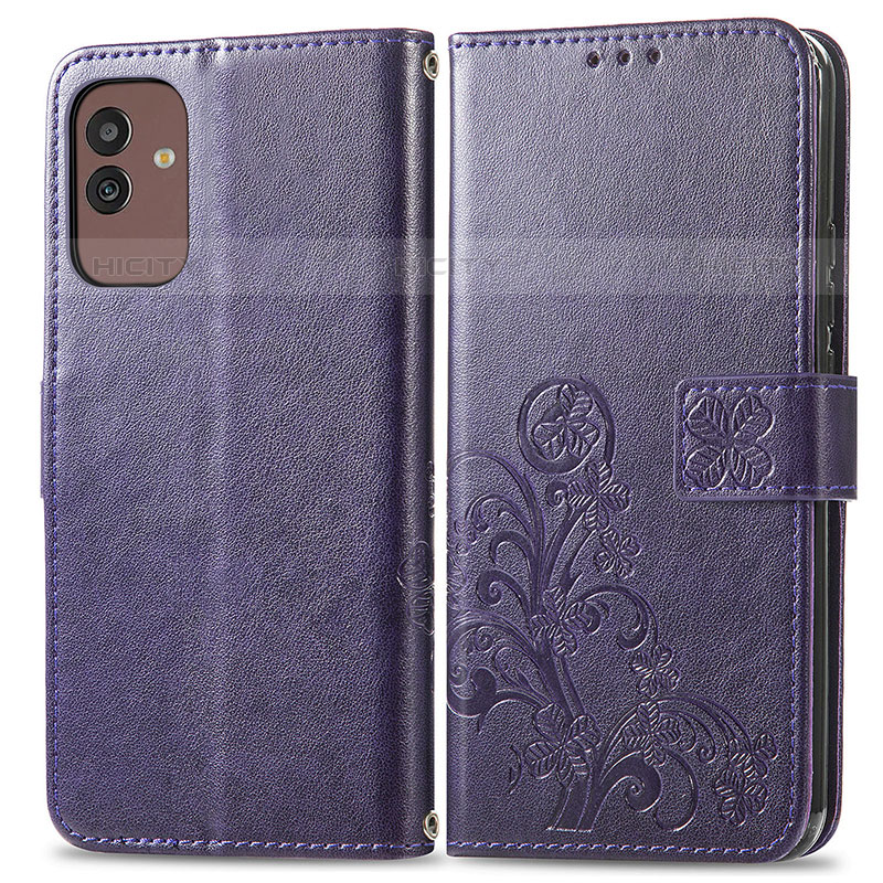 Funda de Cuero Cartera con Soporte Flores Carcasa para Samsung Galaxy M13 5G