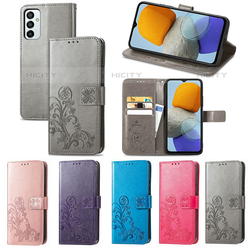 Funda de Cuero Cartera con Soporte Flores Carcasa para Samsung Galaxy M23 5G