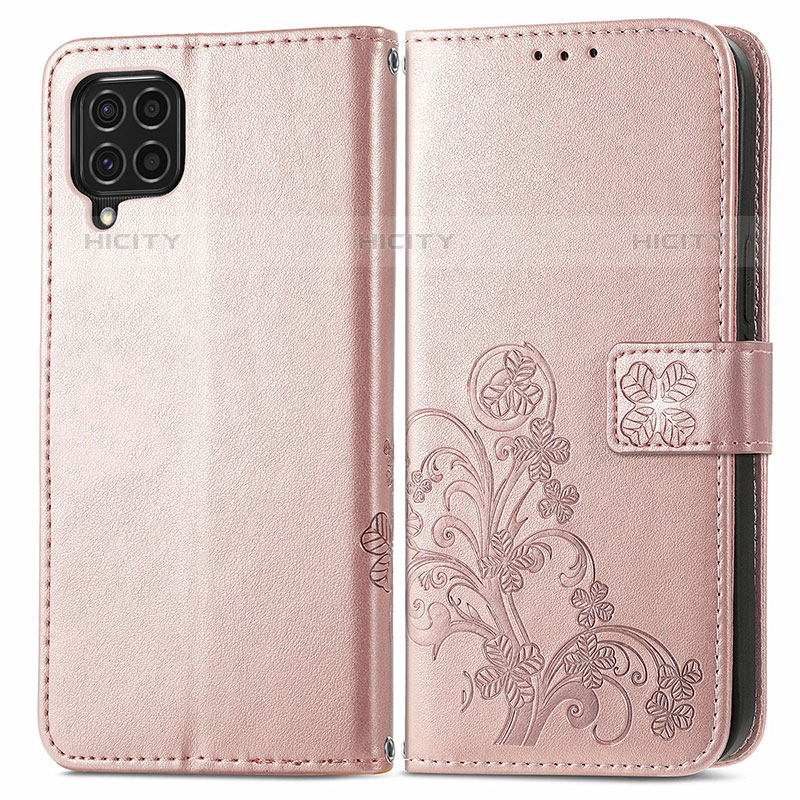 Funda de Cuero Cartera con Soporte Flores Carcasa para Samsung Galaxy M62 4G