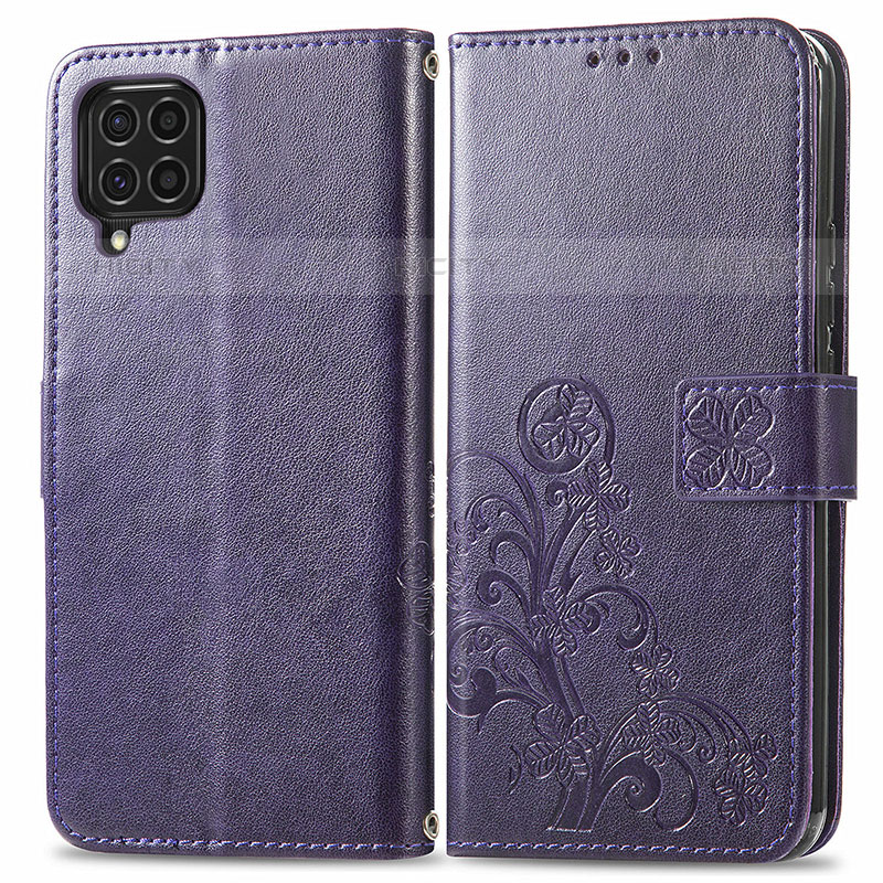 Funda de Cuero Cartera con Soporte Flores Carcasa para Samsung Galaxy M62 4G