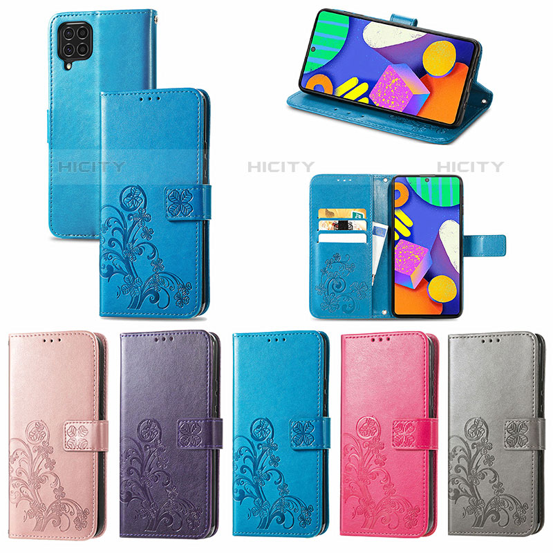 Funda de Cuero Cartera con Soporte Flores Carcasa para Samsung Galaxy M62 4G