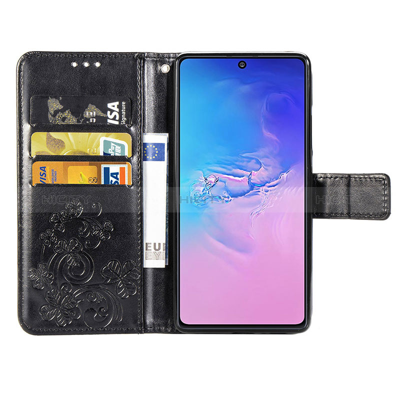 Funda de Cuero Cartera con Soporte Flores Carcasa para Samsung Galaxy S10 Lite