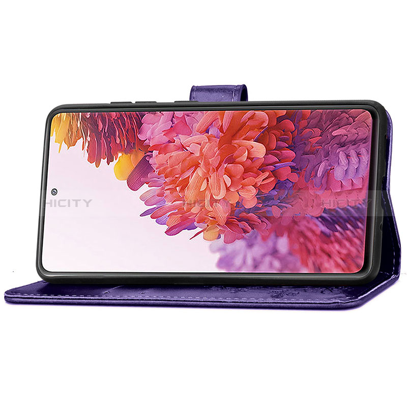 Funda de Cuero Cartera con Soporte Flores Carcasa para Samsung Galaxy S20 Lite 5G