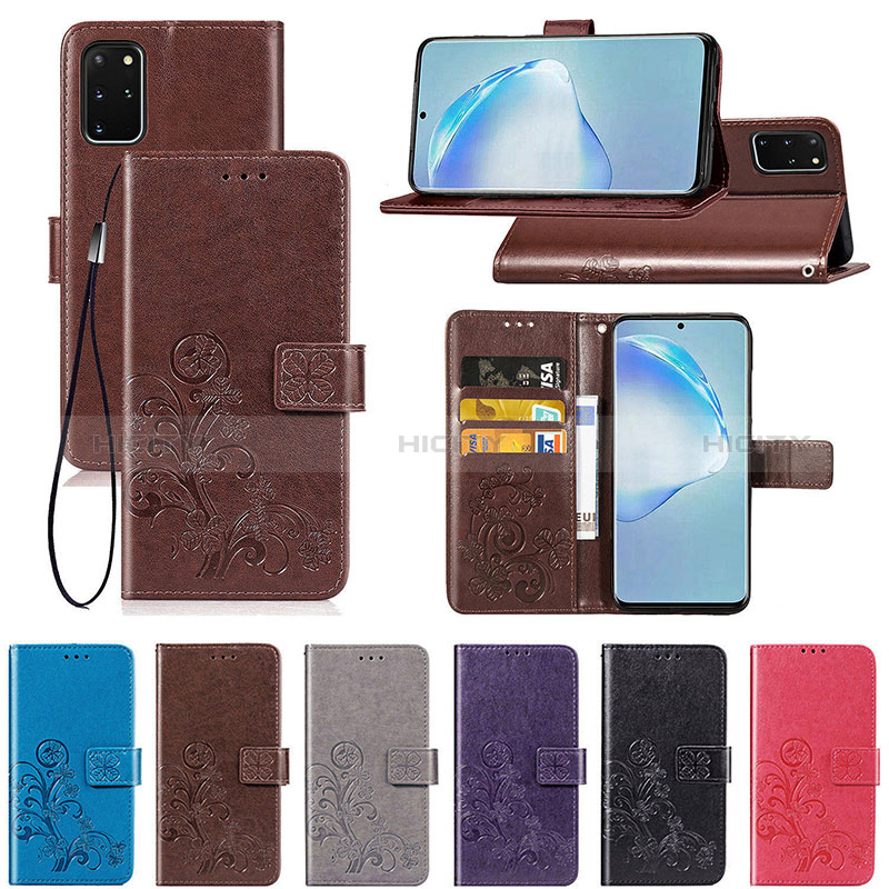 Funda de Cuero Cartera con Soporte Flores Carcasa para Samsung Galaxy S20 Plus 5G