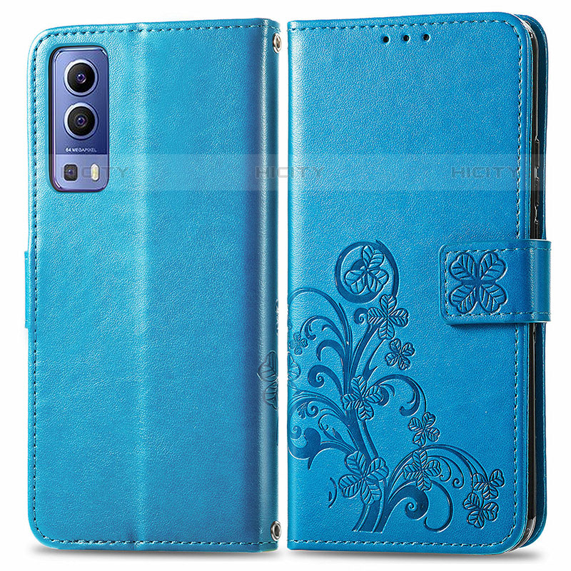 Funda de Cuero Cartera con Soporte Flores Carcasa para Vivo iQOO Z3 5G