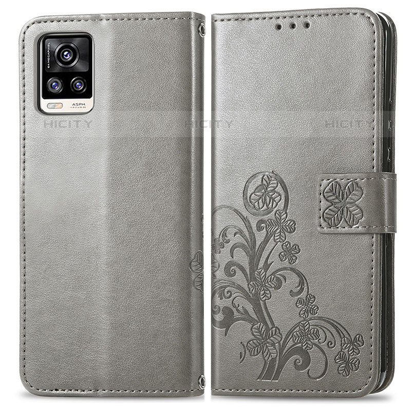 Funda de Cuero Cartera con Soporte Flores Carcasa para Vivo V20 (2021)