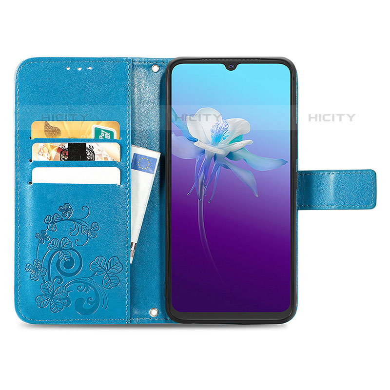 Funda de Cuero Cartera con Soporte Flores Carcasa para Vivo V20 (2021)