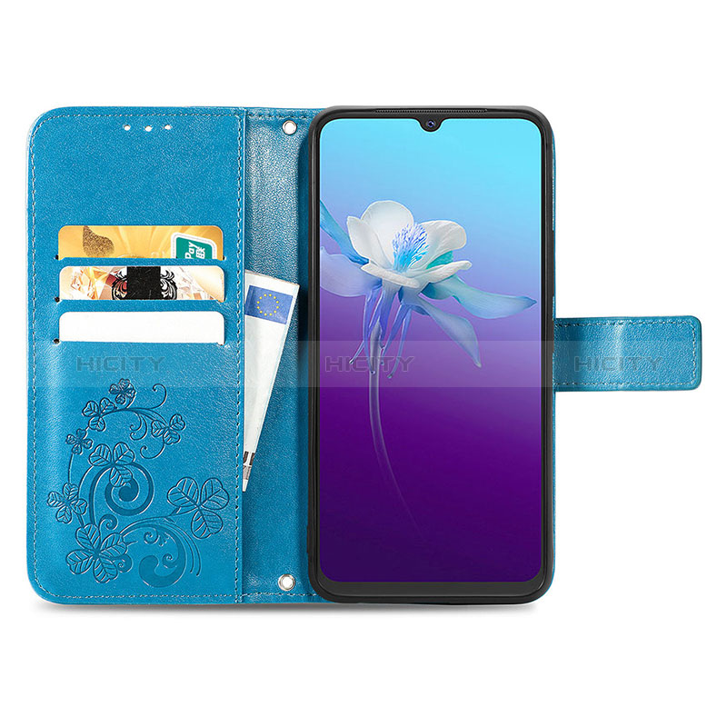 Funda de Cuero Cartera con Soporte Flores Carcasa para Vivo V20