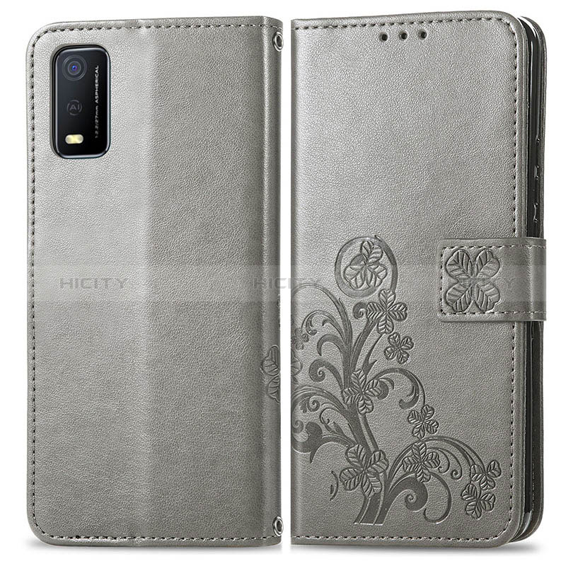 Funda de Cuero Cartera con Soporte Flores Carcasa para Vivo Y3s (2021)