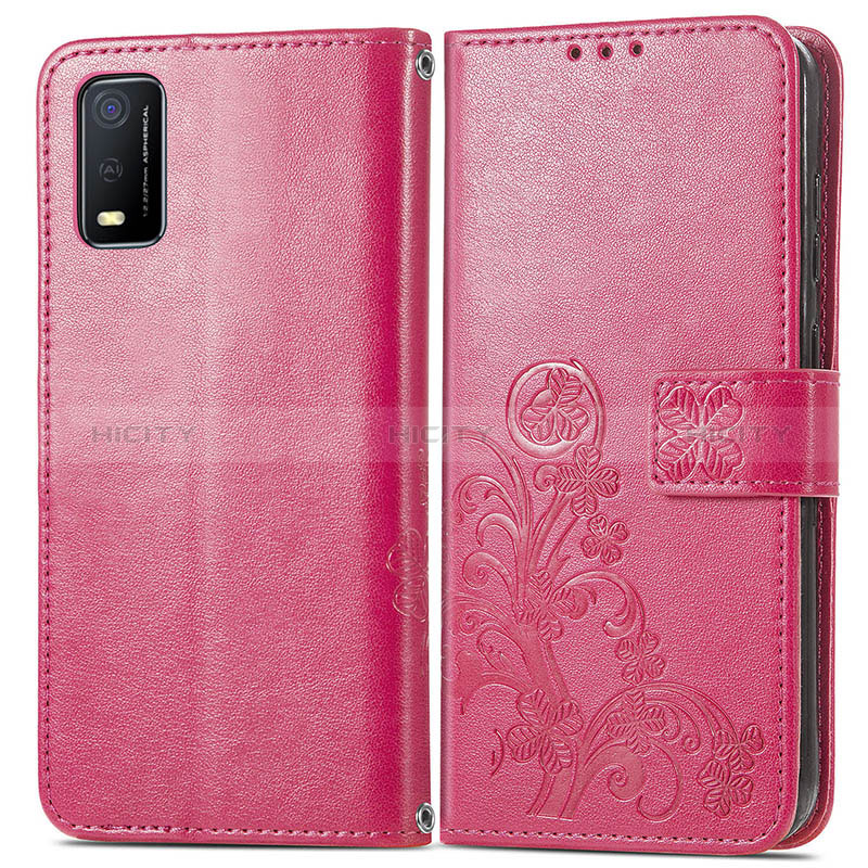 Funda de Cuero Cartera con Soporte Flores Carcasa para Vivo Y3s (2021)