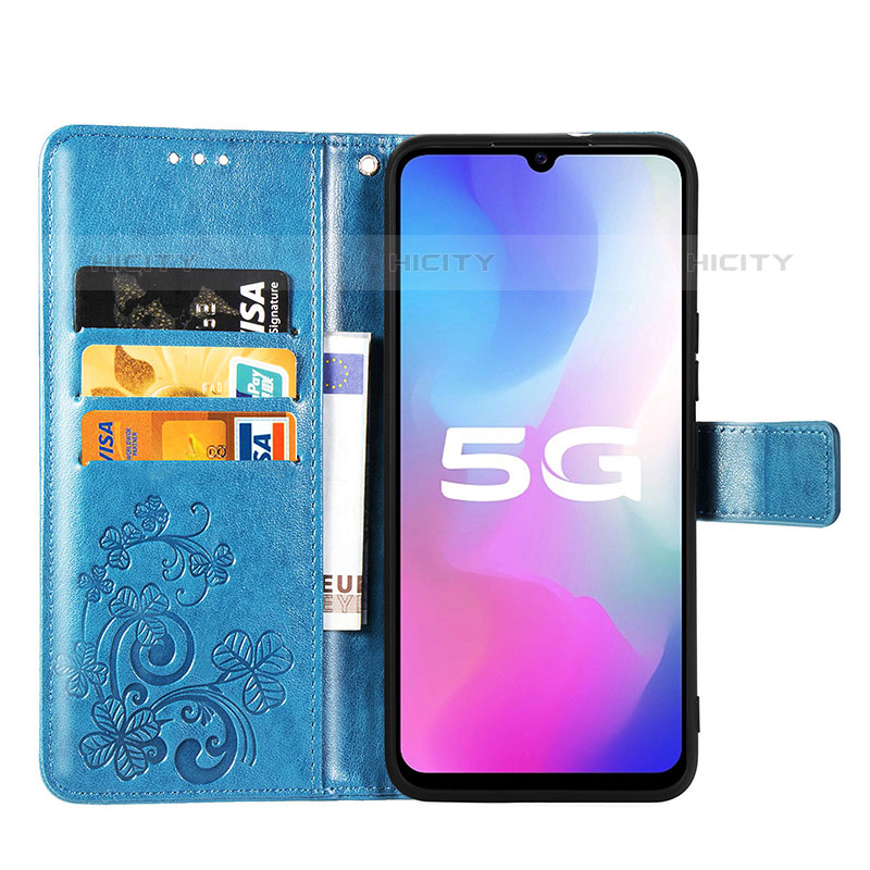 Funda de Cuero Cartera con Soporte Flores Carcasa para Vivo Y73s 5G