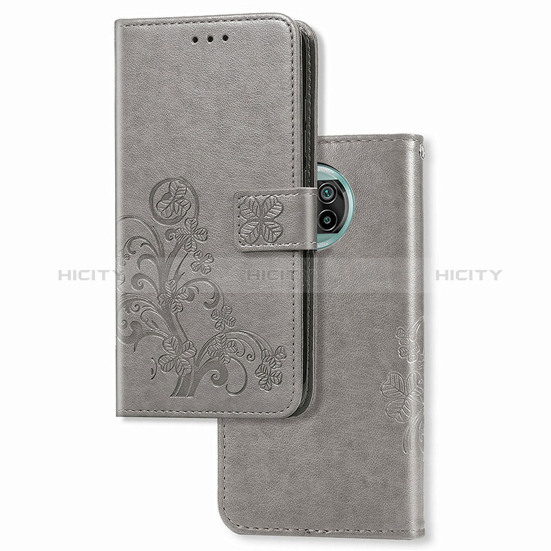 Funda de Cuero Cartera con Soporte Flores Carcasa para Xiaomi Mi 10i 5G