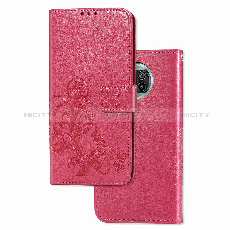 Funda de Cuero Cartera con Soporte Flores Carcasa para Xiaomi Mi 10i 5G