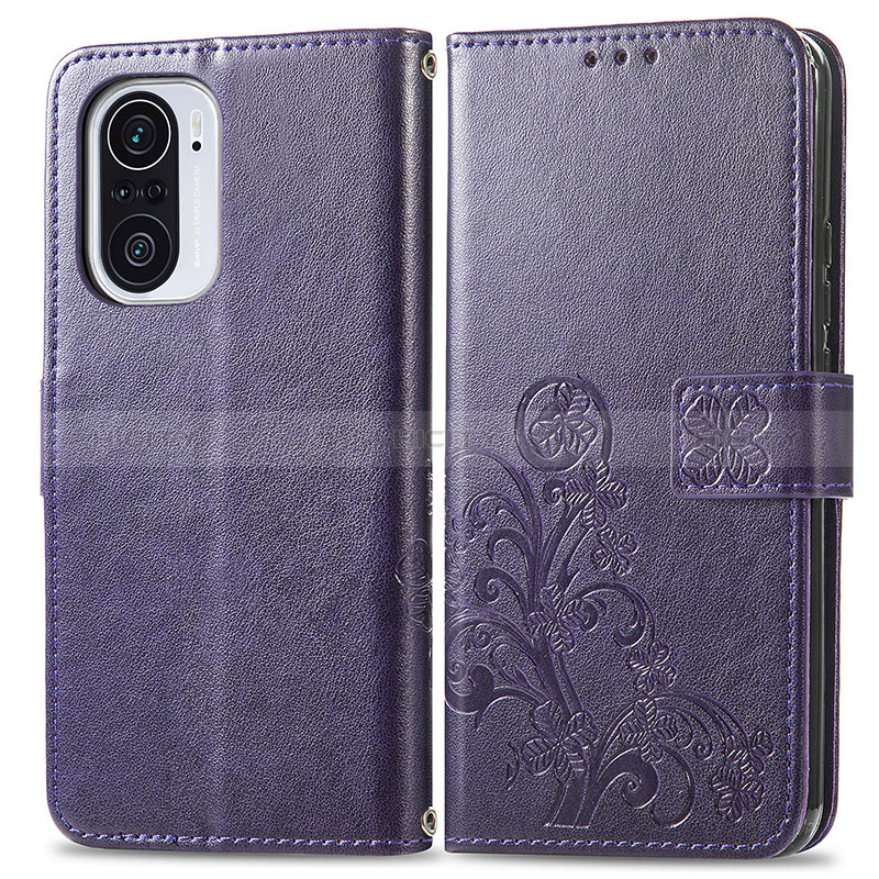 Funda de Cuero Cartera con Soporte Flores Carcasa para Xiaomi Mi 11X 5G