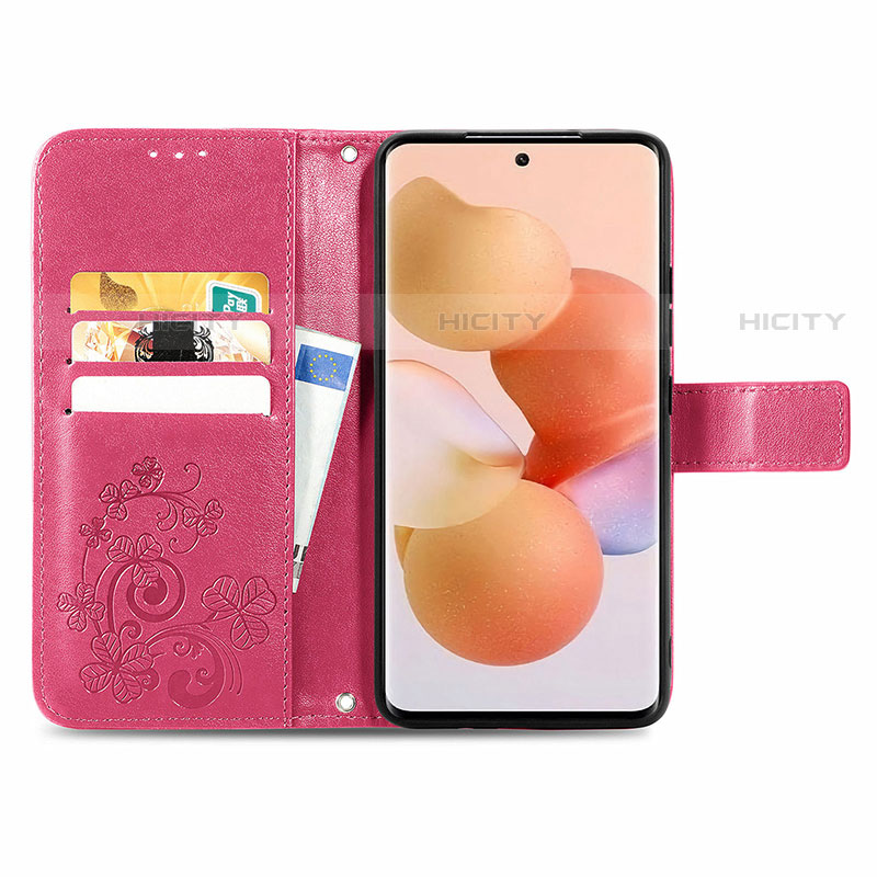 Funda de Cuero Cartera con Soporte Flores Carcasa para Xiaomi Mi 12 Lite 5G