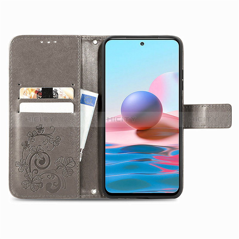 Funda de Cuero Cartera con Soporte Flores Carcasa para Xiaomi POCO M3 Pro 5G