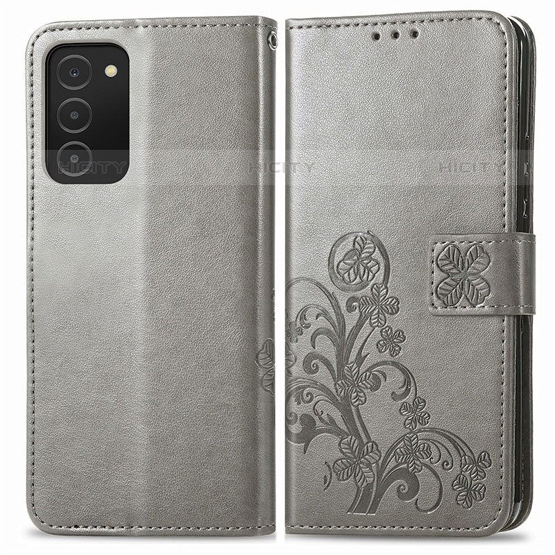 Funda de Cuero Cartera con Soporte Flores Carcasa S01D para Samsung Galaxy M02s